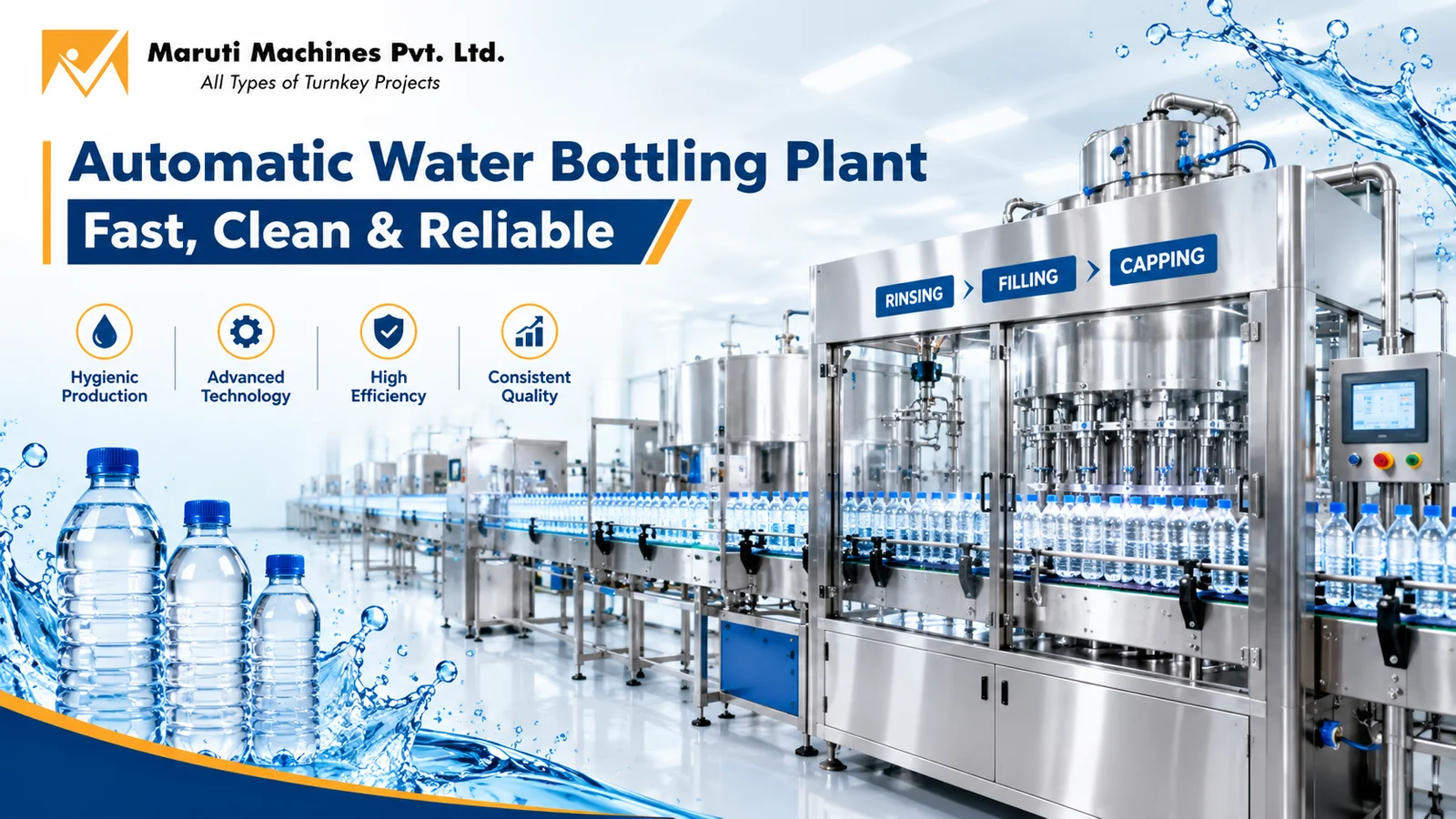 Automatic Water Bottling Plant | Fast, Clean & Reliable